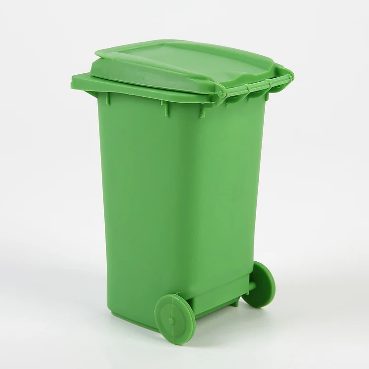 STROBIGO Household small Plastic Dust Bin Recycle Trash Can Cans 0.5l  Classified Waste Garbage Dustbin With wheel