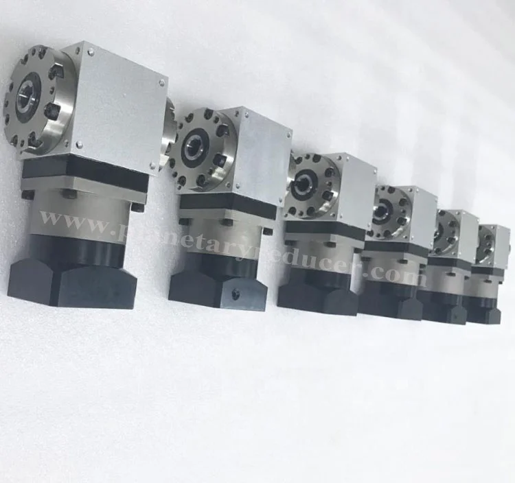 AT090-FH 90 degree servo spiral bevel gearbox with hollow output shaft with keyway right angle light weight reducer for device