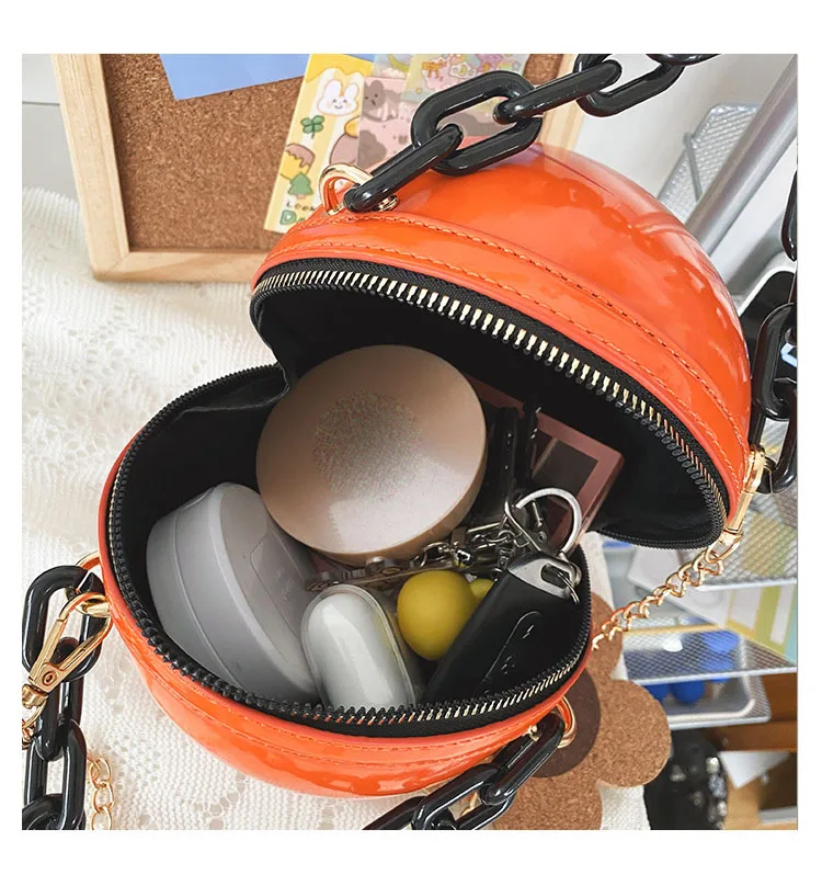 Wholesale Two Size Basketball Pumpkin Kids Crossbody Coin Halloween Purse