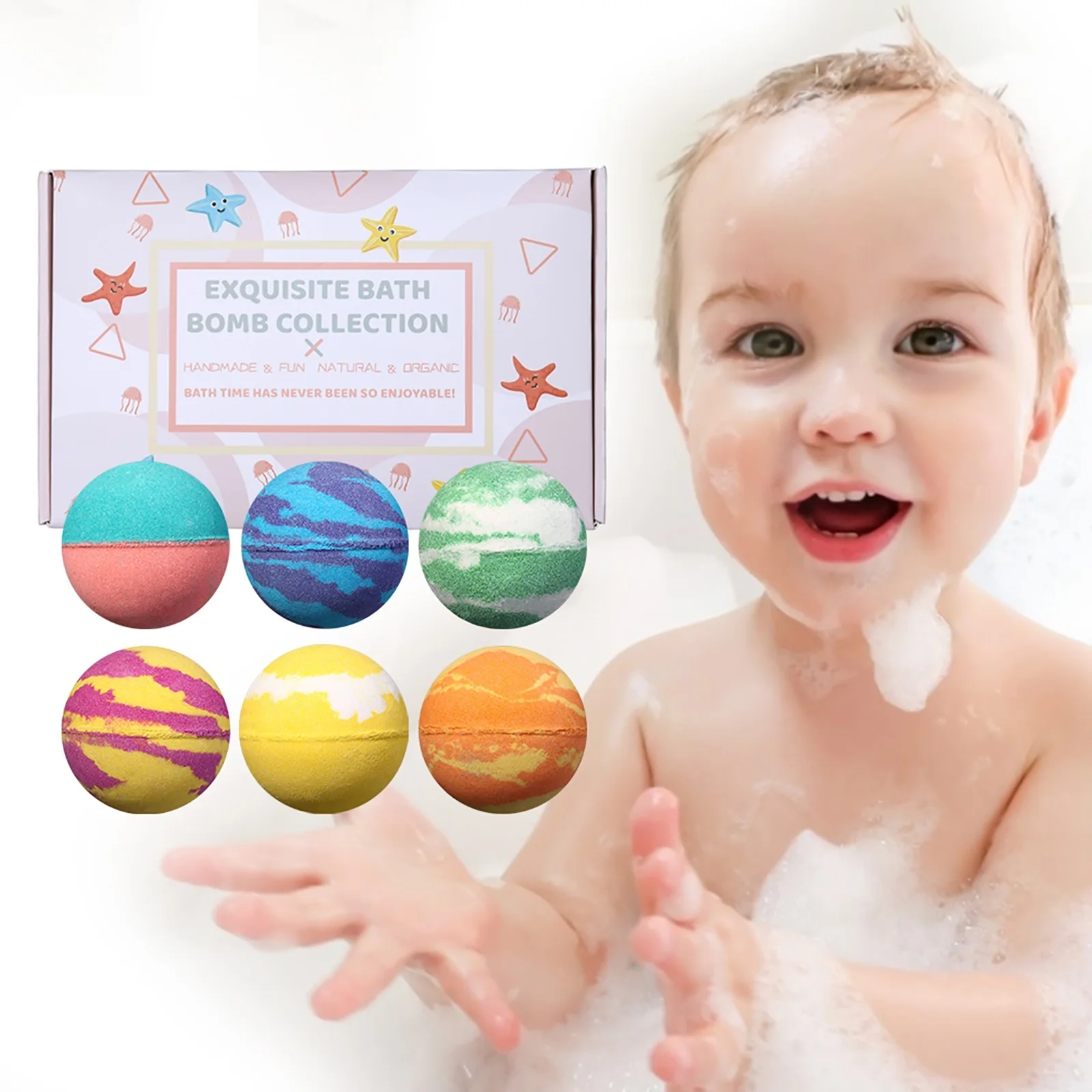 OEM Natural Vegan Beauty Gifts Bath Oil Johnsons Molds Bathbomb Bubble Toys Bath Bomb