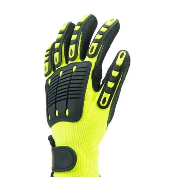 Anti Vibration Impact Resistant Safety Hand Protect Mechanical Guante TPR Impact Mechanic oil field impact Gloves
