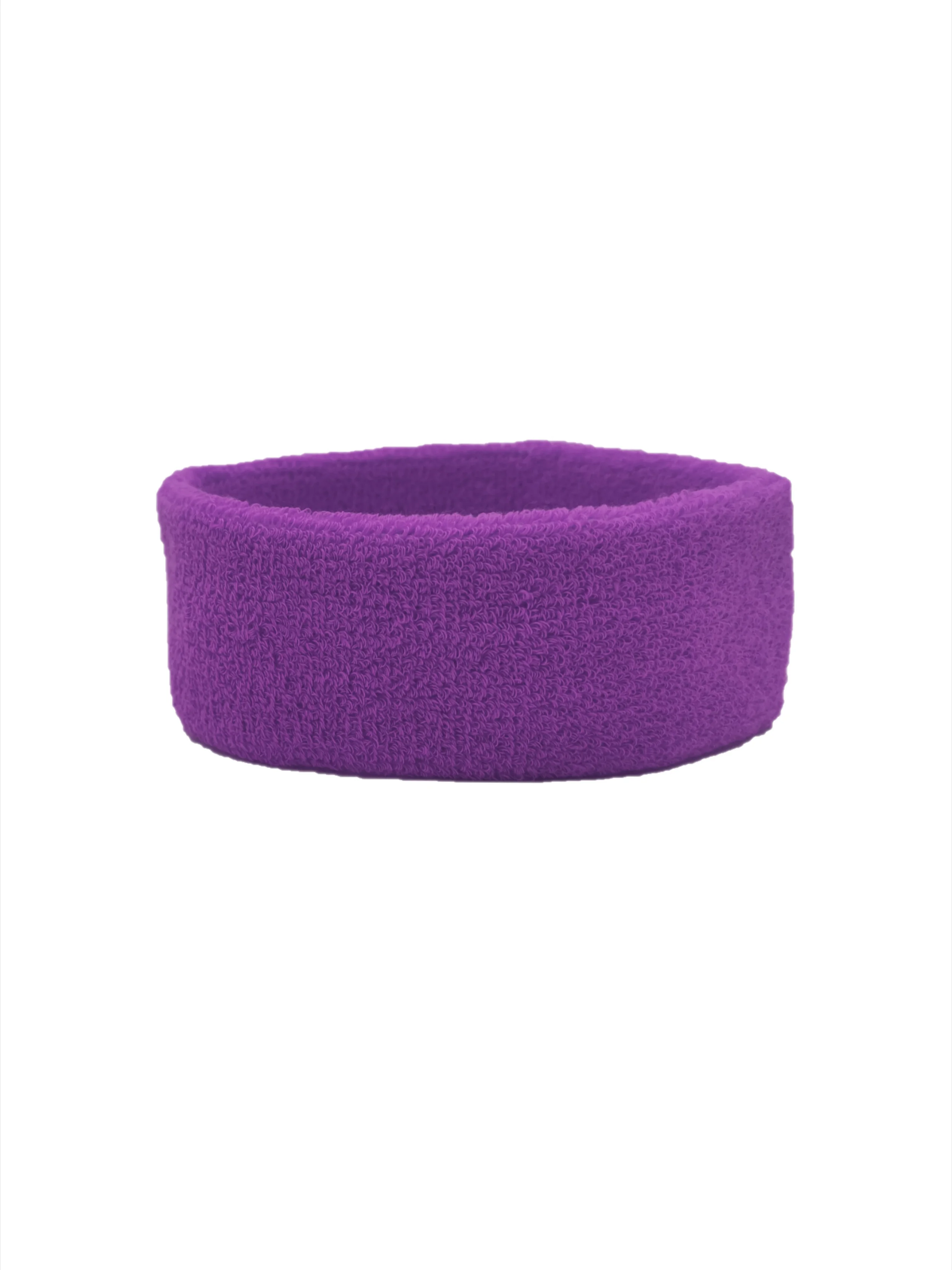 wide soft cotton sport hairband stretch head band custom logo headband