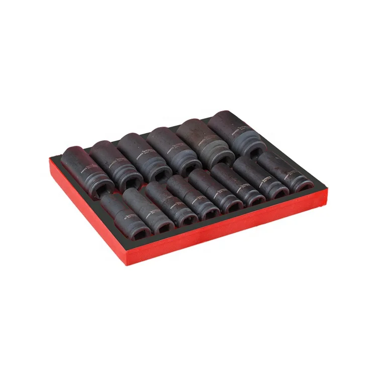 14pcs Socket Set Besita High Quality 1/2 Deep Impact Socket 1/2 Drive Deep Metric Impact Socket Tools Set With Box