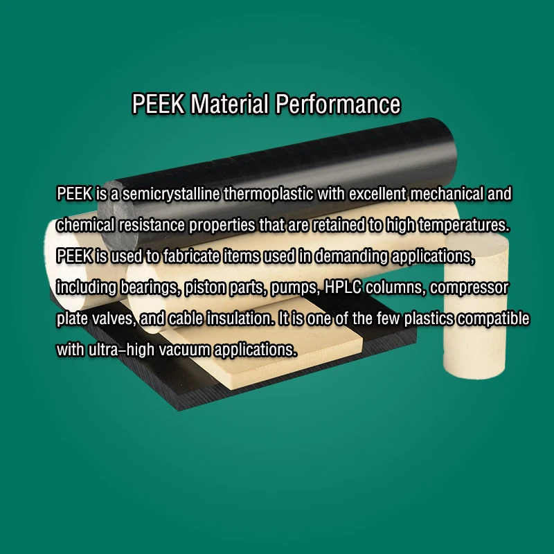 Flame Resistance Peek Stick Rod PEEK Sheet Customized Peek Sheets