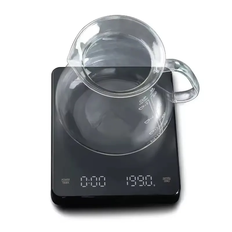 Цифровые кухонные кофейные весы Timemore 3 кг с батареей таймера