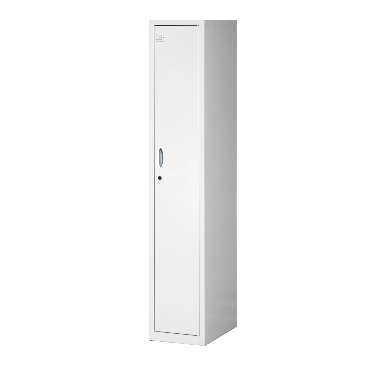 Gym Key Worker Office Use Single Door Storage Steel Metal Locker with Cloth Bar