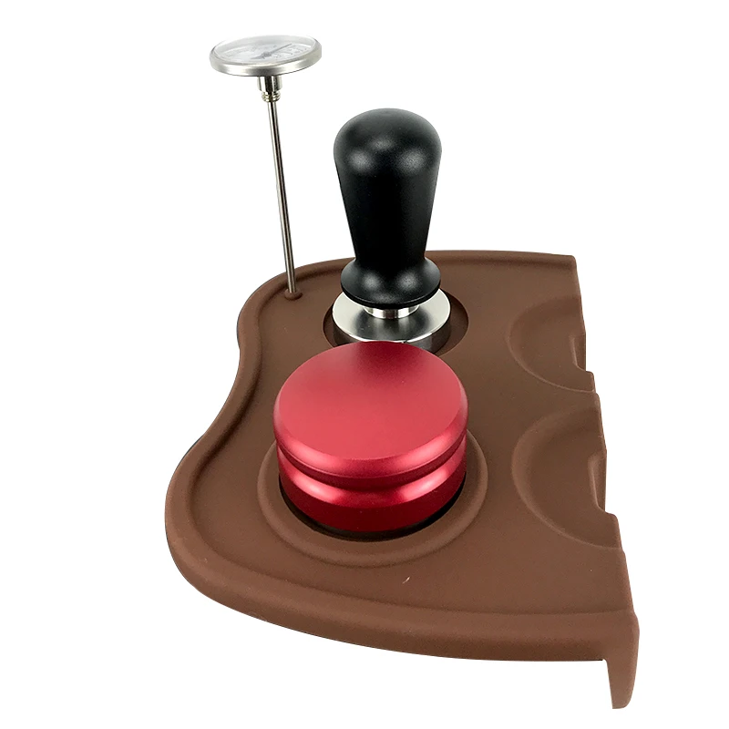 
Espresso Coffee Tamp Mat. Fluted Silicone Coffee Tampering Corner Pad Mat Tool With Dropped Edge Made 