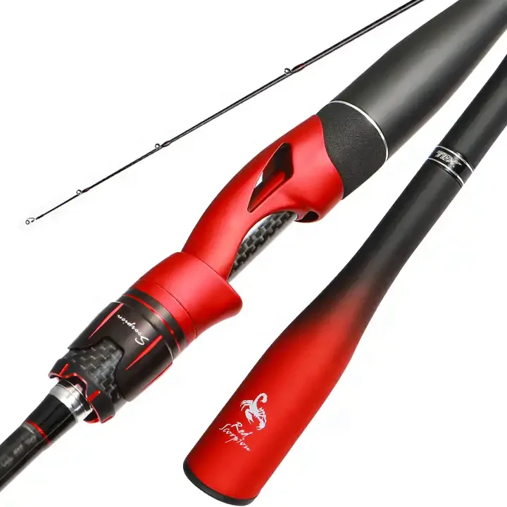 FISHGANG OEM lure fishing rod With Fuji guide ring 2.13m carbon fiber fishing lure rod with Integrated handle
