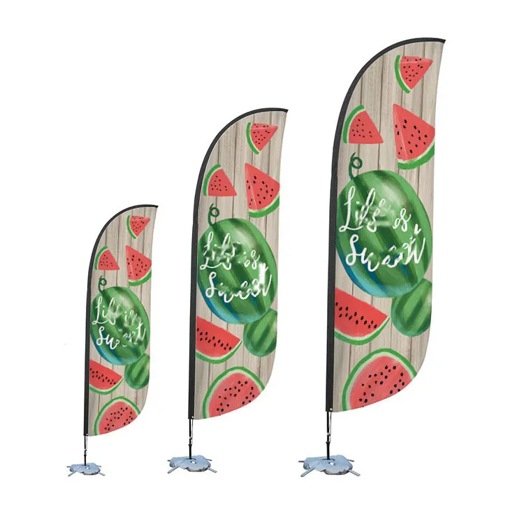 New Popular Product Custom Advertising Flag Flying Banners sublimation pinrted flag Beach Flags
