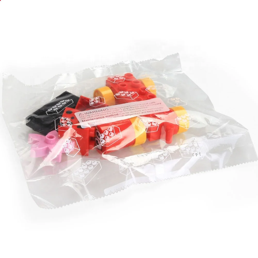 plastic dubie educational DIY set cheap small creative ladybug building blocks toys for playing