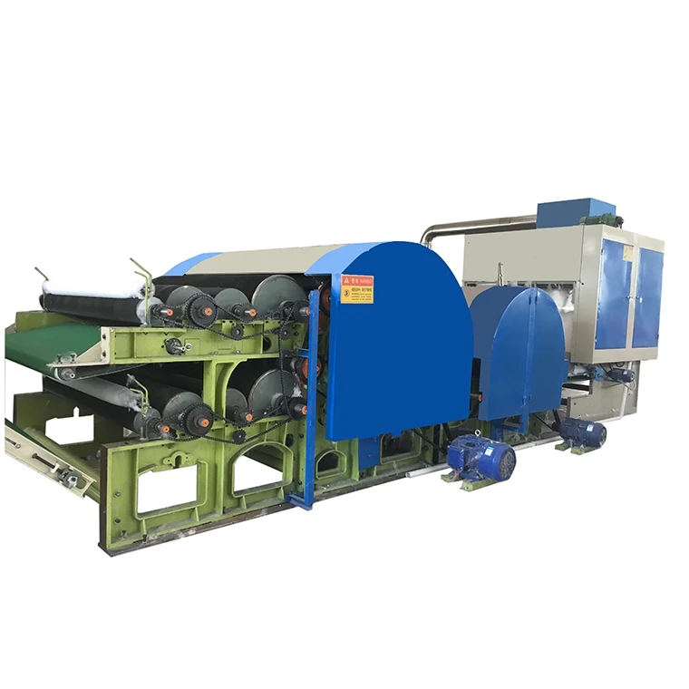 high speed nonwoven polyester staple fiber wadding production line carding machine