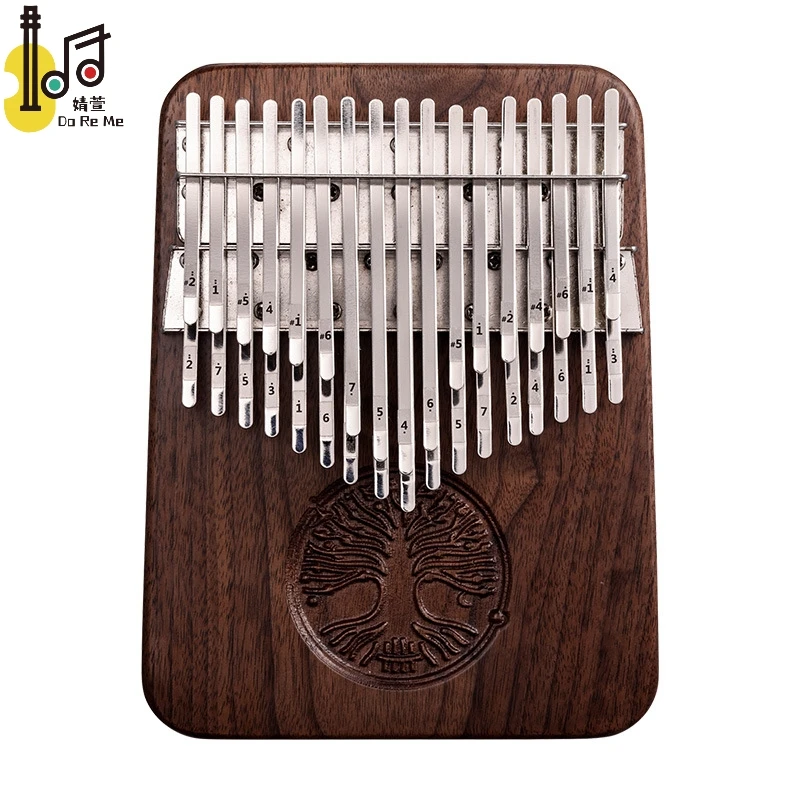 Percussion musical instrument 34keys Black walnut finger xylophone for kids Kalimba thumb piano marimba for kids adult beginner