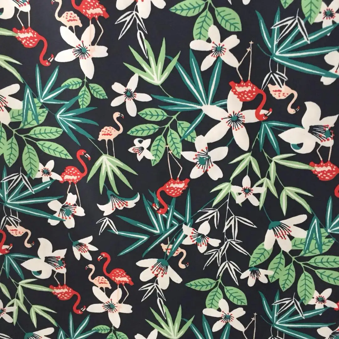 Chinese Manufacturers Modern Design Plain Printed Fabric Customized for Dress