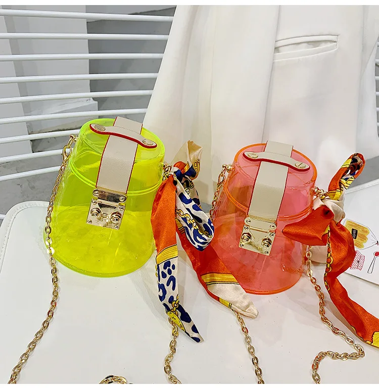 
newest fashion pvc crylic rhinestone handbags crystal purses for women 