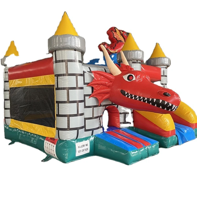 Chinese Dragon Themed Inflatable Bounce House Inflatable Trampoline