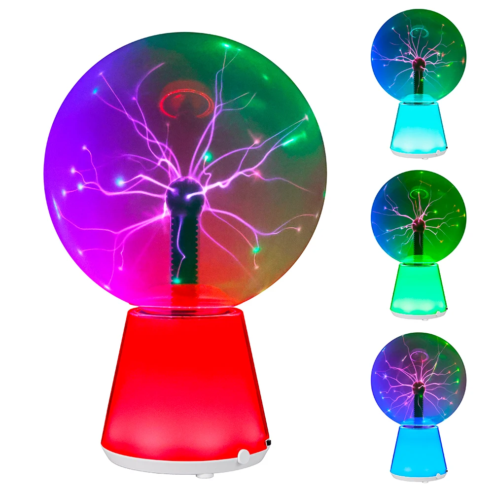 Fantasy Novelty  touch sensitive Magic Light magic Kids Child Night Light Home Decor Plasma ball lamp with RGB color change base