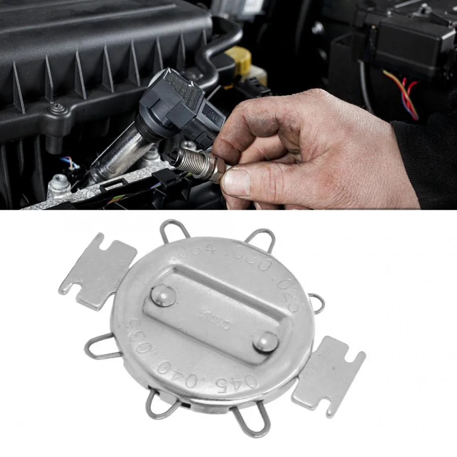 Motorcycle tools spark plug gauge small 6-wire leaf 1.02-2.03mm feeler gauge gap gauge