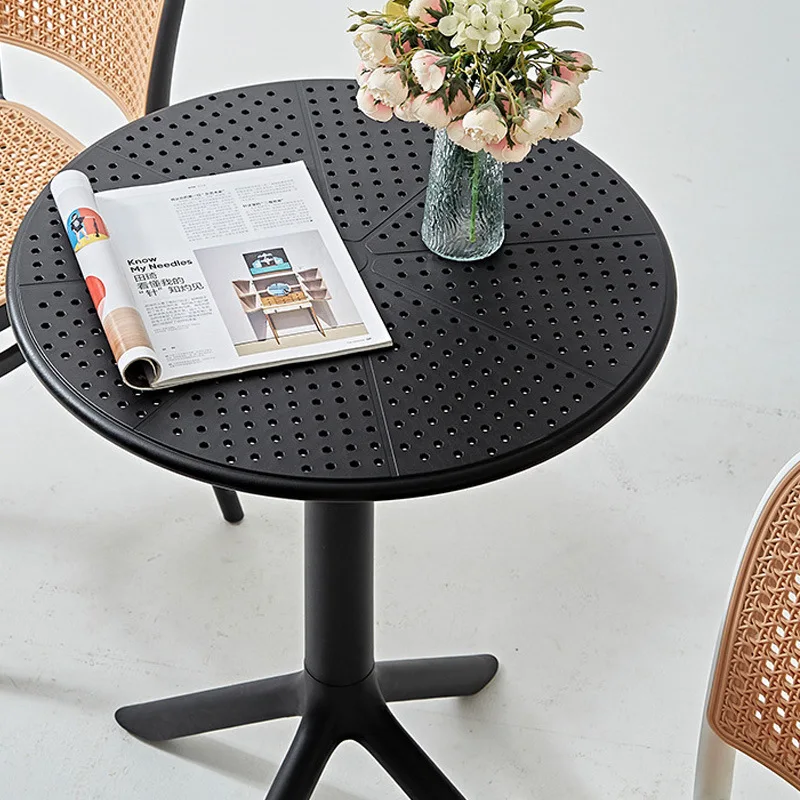 New Design Plastic Coffee Table Restaurant Home Dining Room Round Pp Table Occasional Table
