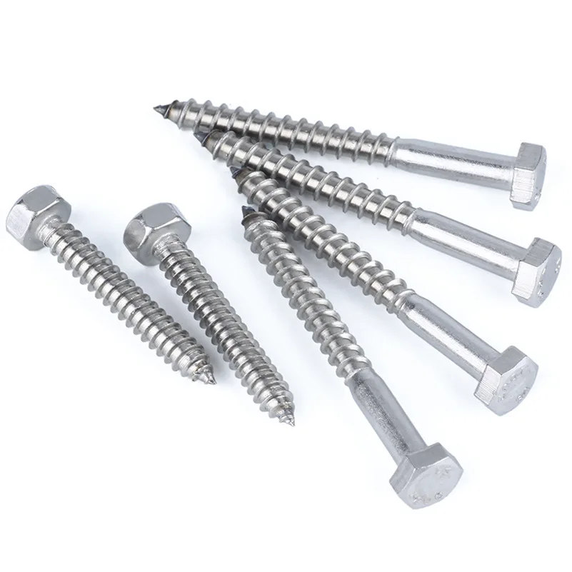 DIN 571 винты с шестигранной головкой для дерева или углеродистая сталь оцинкованные шестигранные