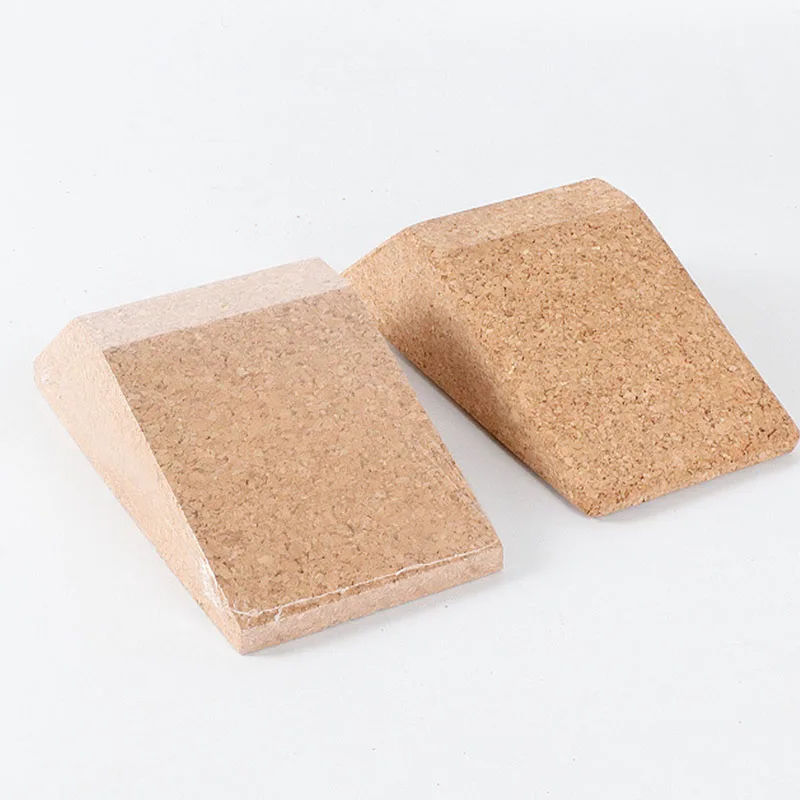 2pcs/pair Foot Calf Stretcher Exercise Bricks Cork Slant Boards Gym Fitness Wedge Stretch Blocks In Stock