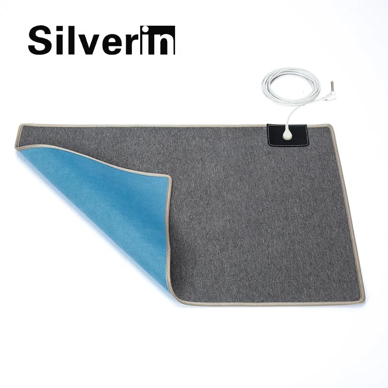 Physical therapy anti-static conductive earth grounding mat for pain and fatigue relief