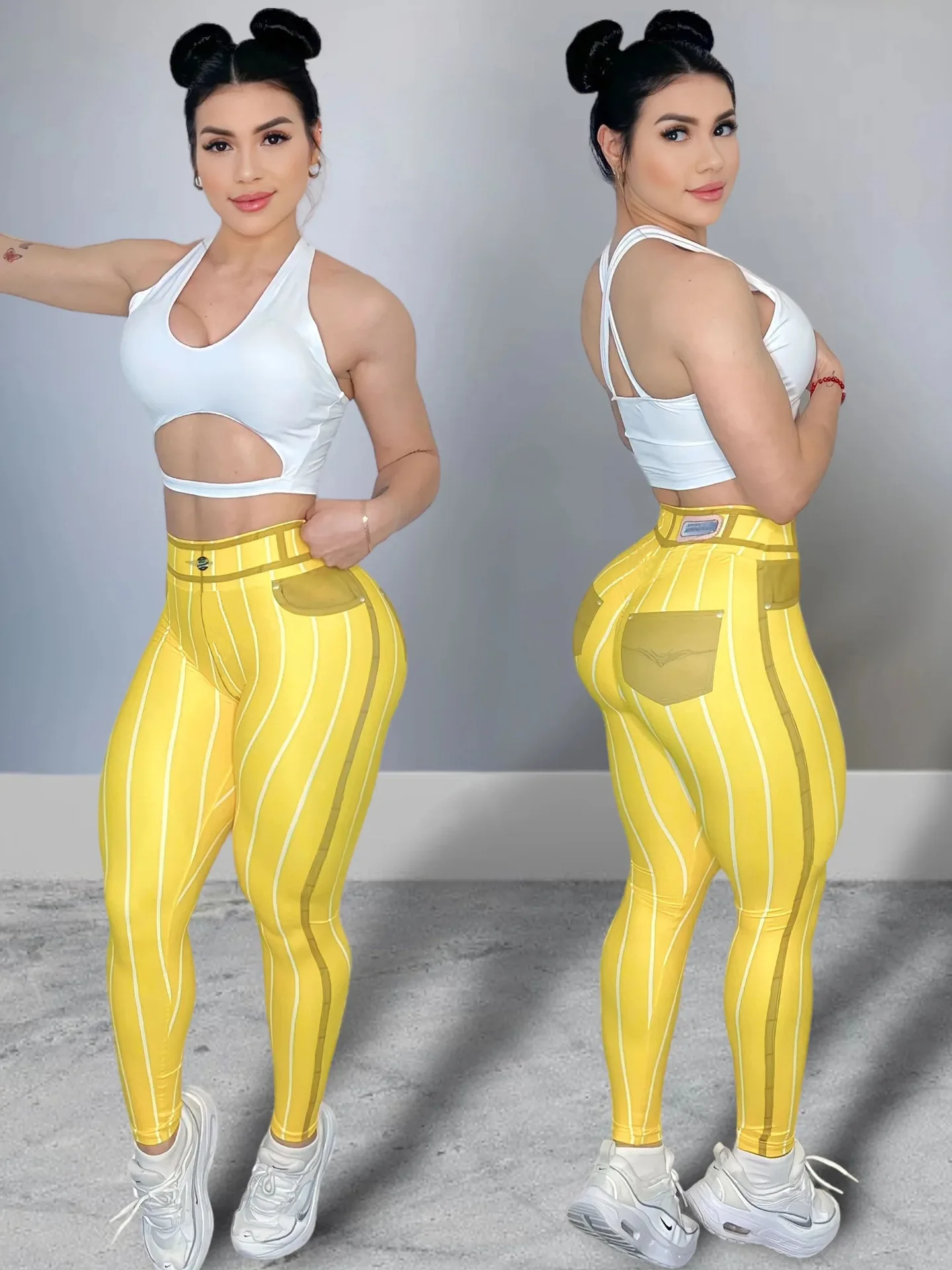 Stripe sweet style street wear legging high elastic good quality fast shipping one piece legging pants