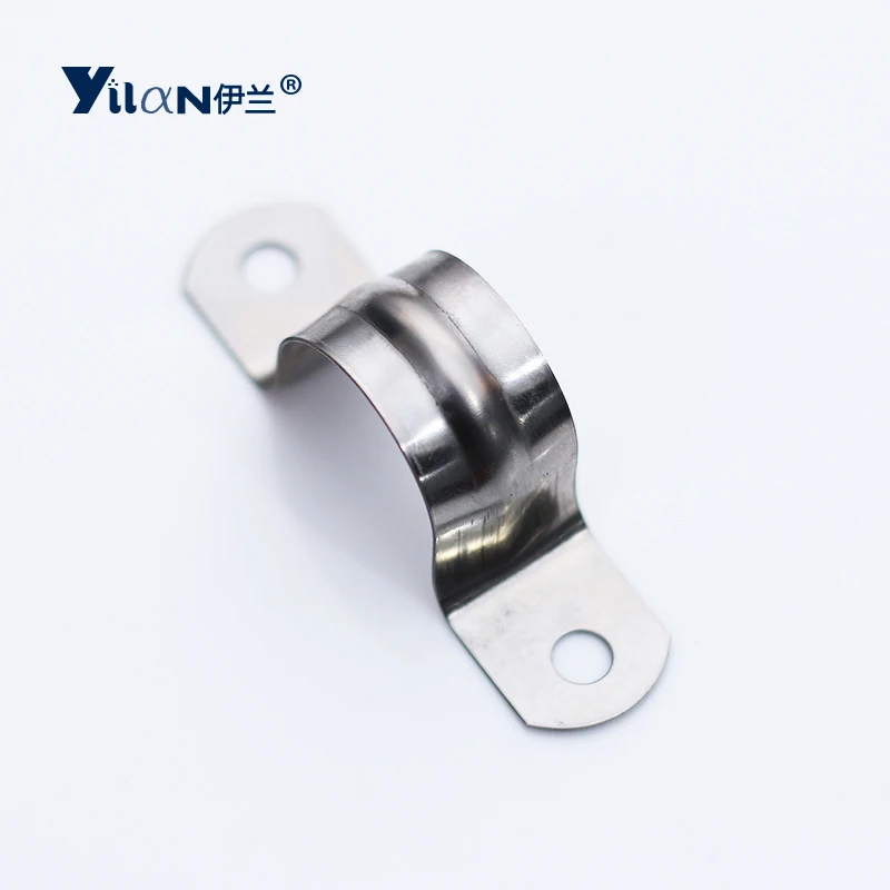 
Pipe clamp stainless steel galvanized U-shaped saddle pipe clamp pipe clamp 