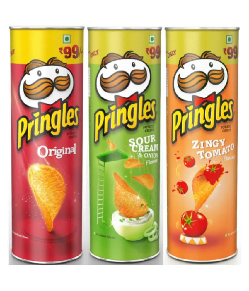  Чипсы для картофеля Pringle доступны в различных размерах и