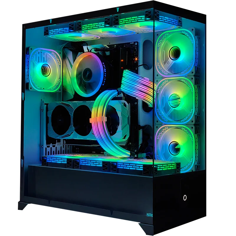 24 PIN RGB GPU Power Extension Cable PSU Power Supply Extension Cable Sync For PC Case Power Supply