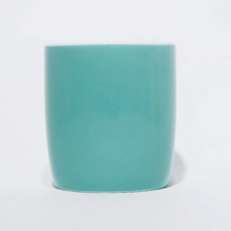 Popular Great Quality Heart Handle Cups Red Color Turquoise Color Ceramic Coffee Mug Stocked Mugs