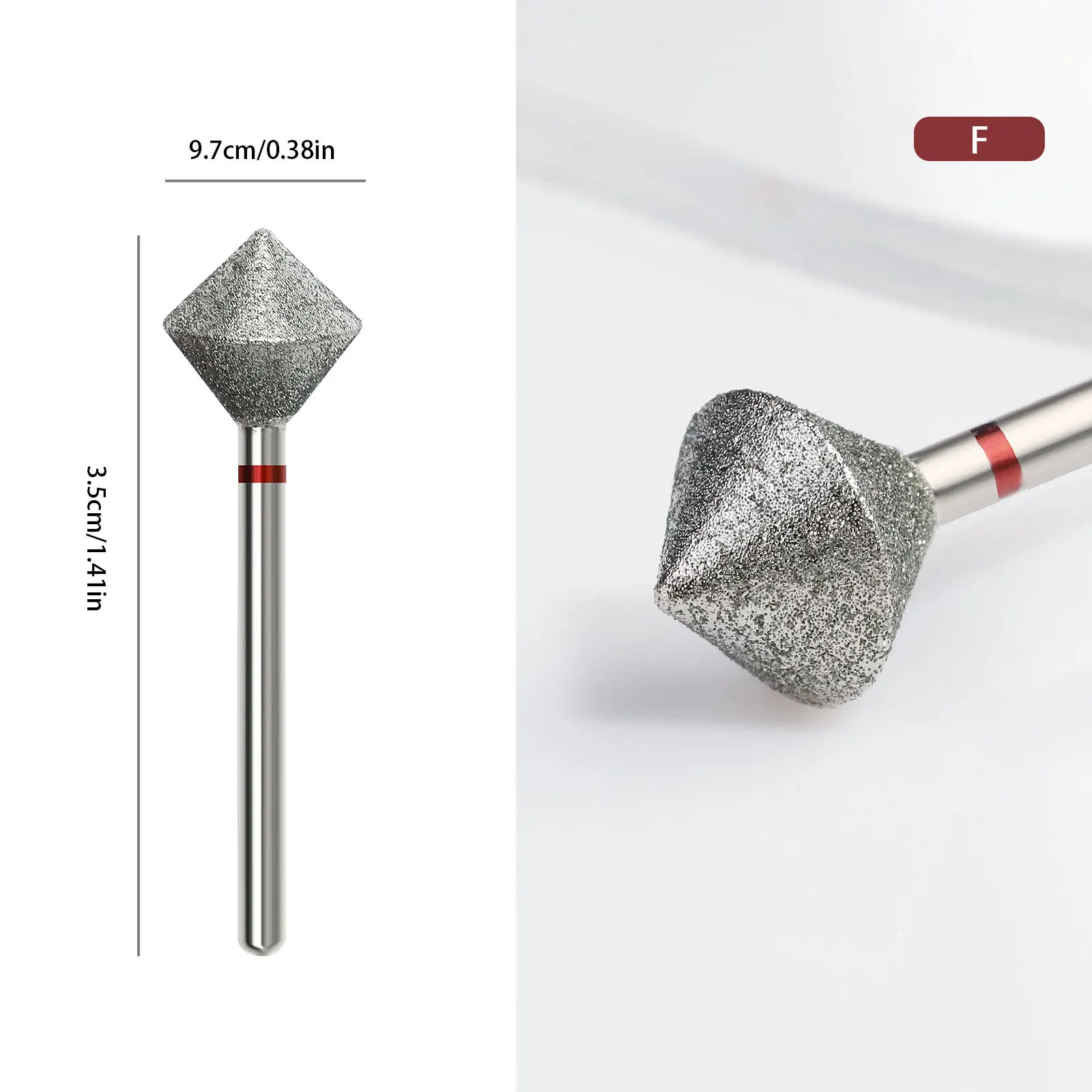 Misscheering Diamond Material Nail Drill Bits For Manicure Drill Bit Milling Cutter for Manicure Pedicure  Apparatus Manicure