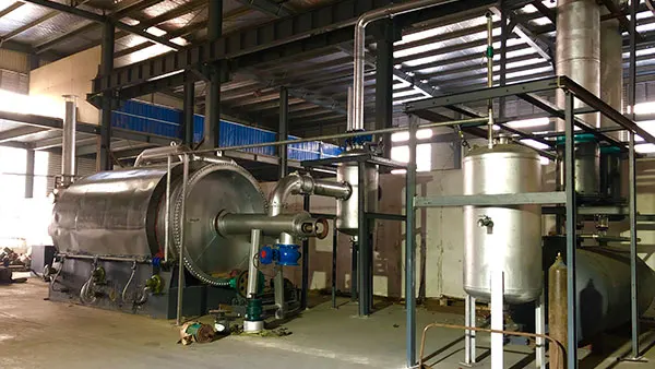 Beston Group BLJ-10 8-10t/d waste tyre recycling to fuel oil and carbon black plant pyrolysis machine