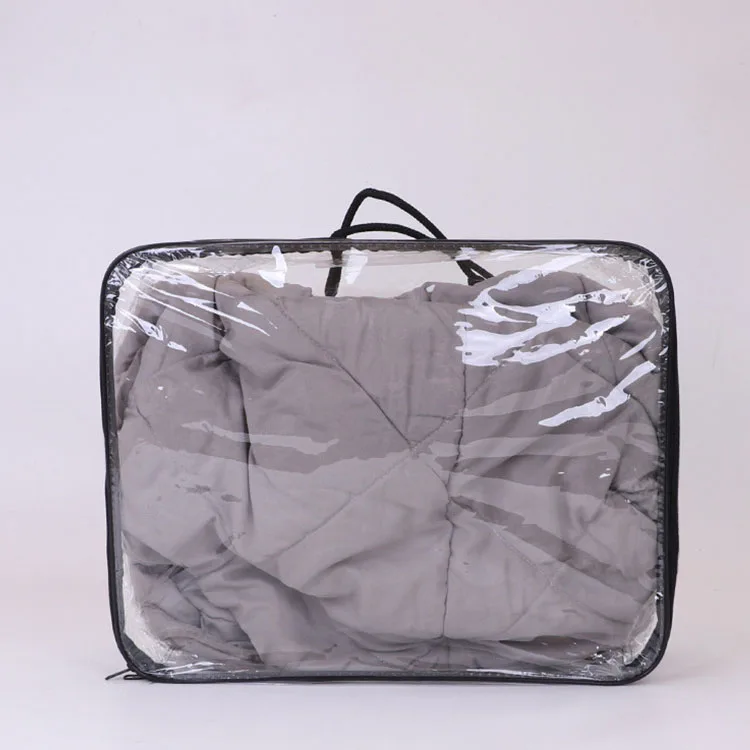 
Factory custom PVC bedding bag Durable Transparent pvc bag for bedsheets packing pvc zipper quilt bag 