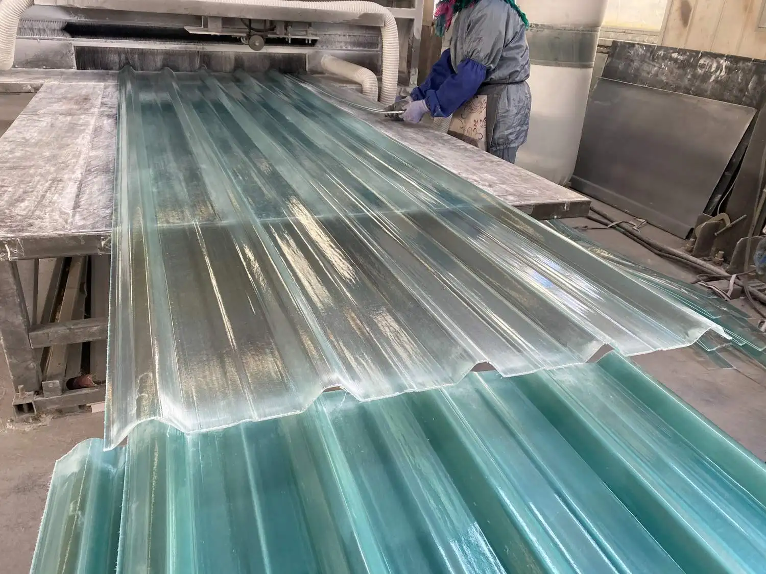 Clearing Roof Tiles Fiberglass FRP/ GRP Sheet Soundproof Heat Resistant Roofing Sheets