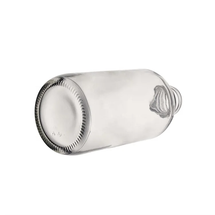 Berlin Packaging Food Grade Transparent Beer Bottle White Empty Coffee Beverage Juice Kombucha Glass Boston Round Bottle