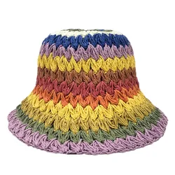 Индивидуальная соломенная шляпа папируса, низкий минимальный заказ, Модная складная шляпа от солнца в новом стиле, женская летняя пляжная Солнцезащитная шляпа из рафии