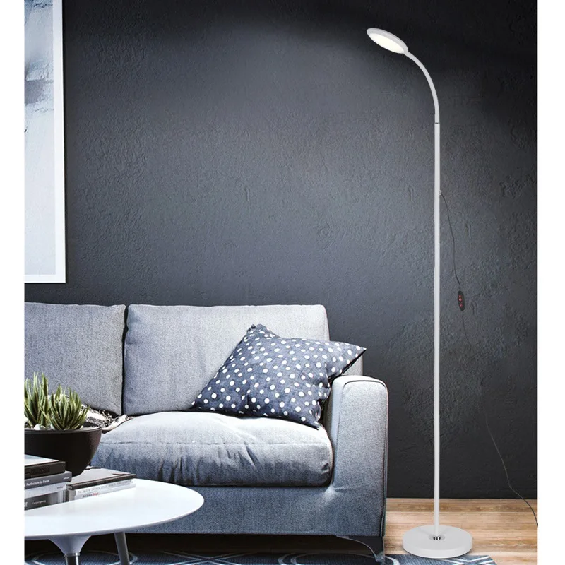 Modern Nordic Floor Standing Light LED Reading Lamp Adjustable Dimmable
