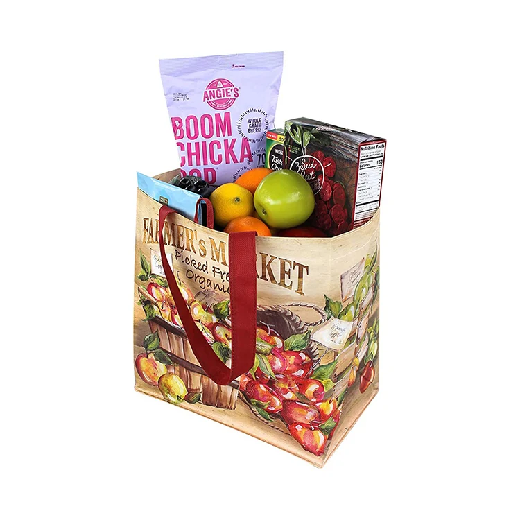 
Wholesale Promotional Large Capacity Eco Pp Laminated Woven Tote Shopping Woven Bag Manufacturers 