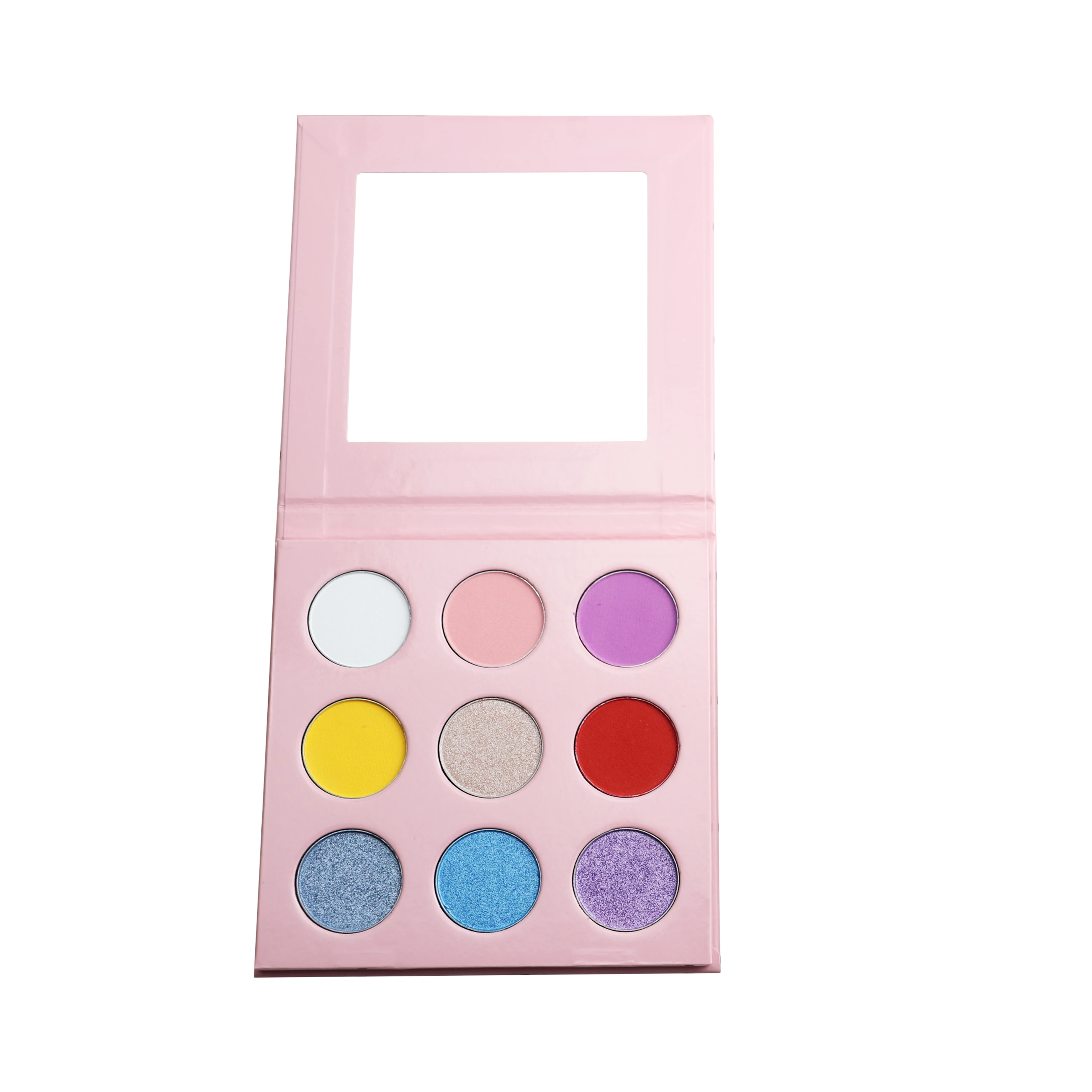 Wholesale Custom Private Label Eyeshadow Palette Packaging Matte Colorful Dry Eye Shadow Glitter Waterproof Powder DIY Makeup