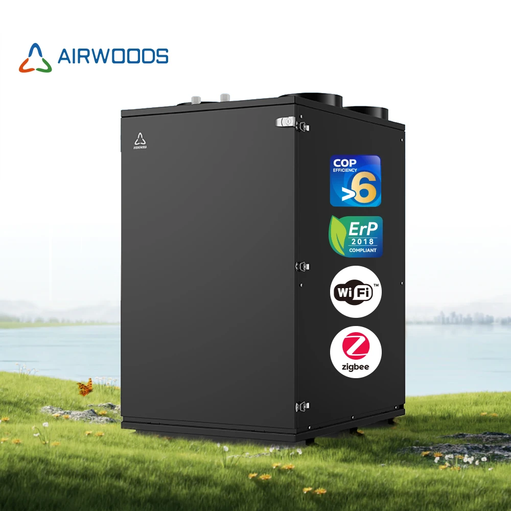 WIFI control 500 rated airflow Airwoods DC inverter with  -15℃ 50℃operation temp with constant EC fans