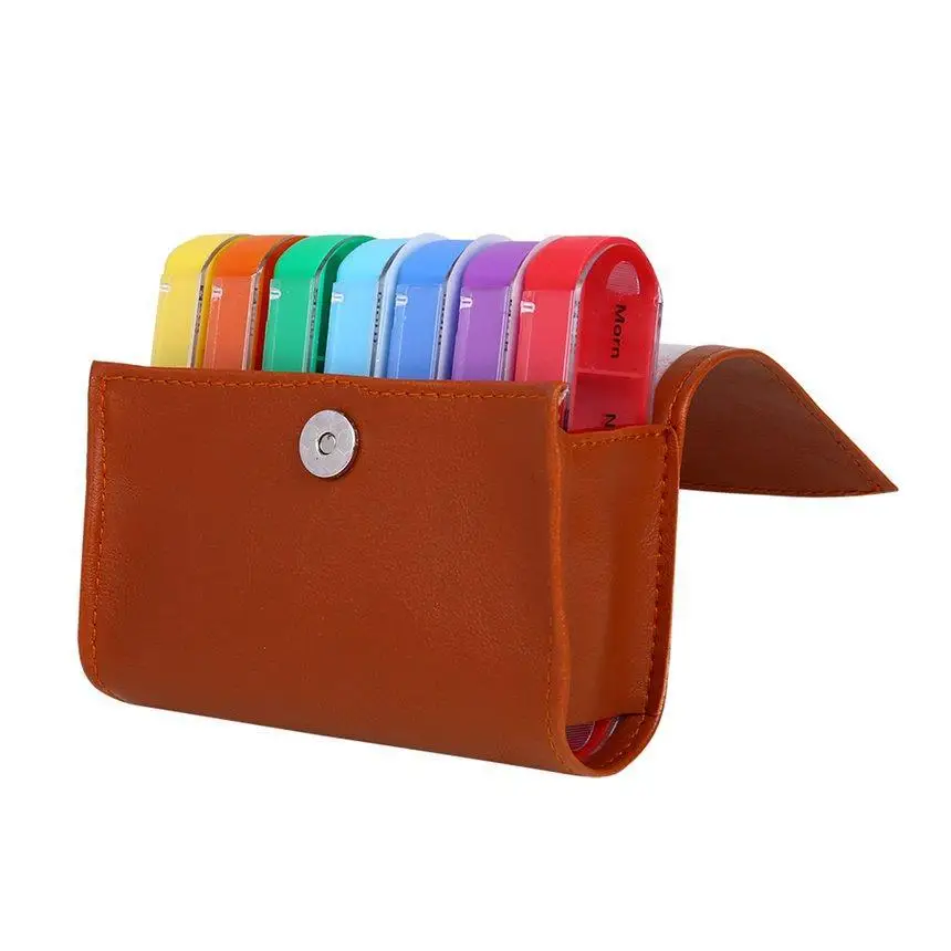 medicine pp novelty boxes drawer box pill 7 days 4 times pill storage case 21 compartment pill cases with waterproof