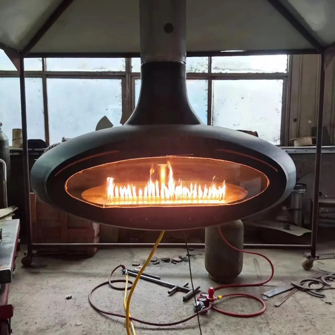 Living room Log burner fireplace propane fireplace ideas