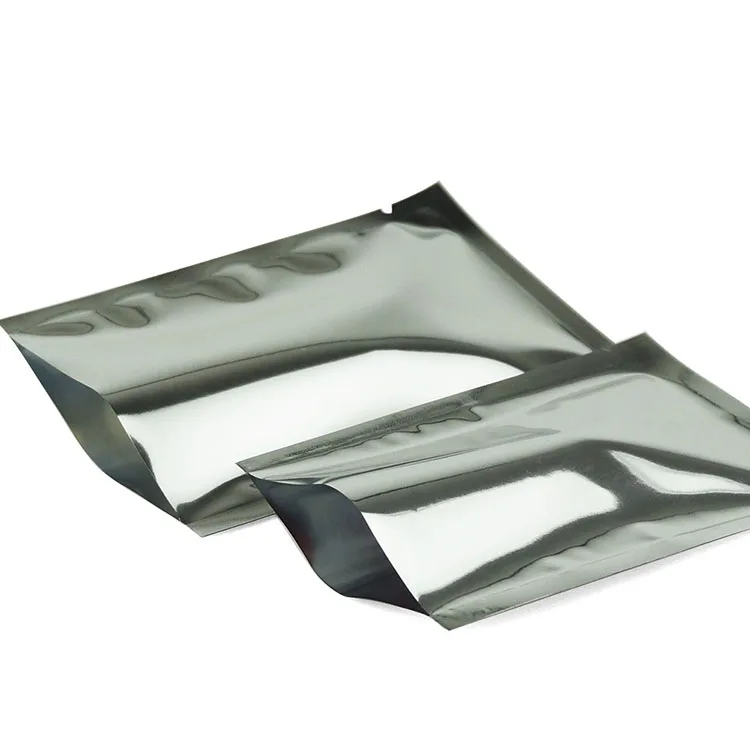 Wholesale Customized Three Side Seal Foil Print PET BOPP AL Mylar Bags with Zipper Top for Food Packaging