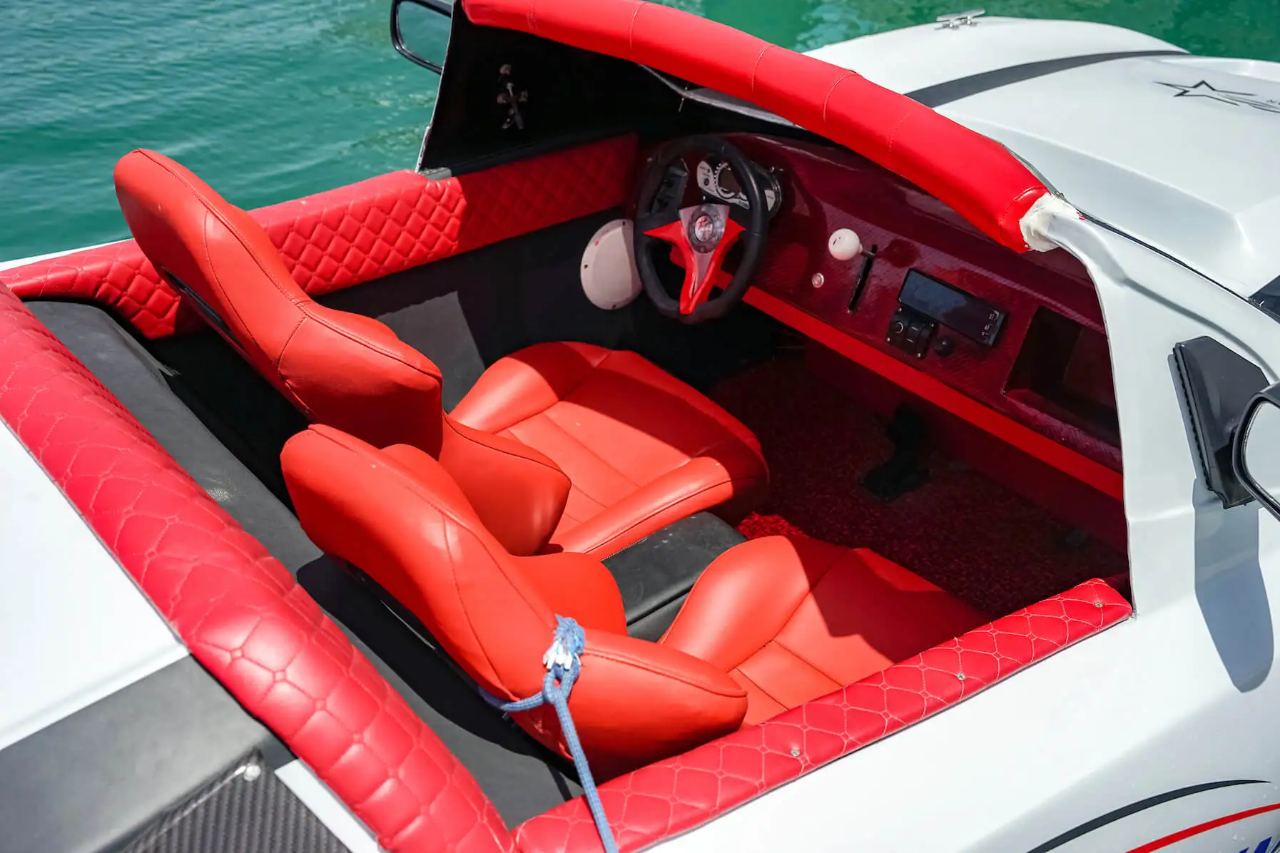 pleasure boat jetski car boat driving car boat on water