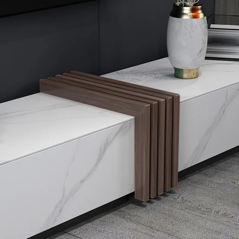 Nordic creative top Living room Artwork luxury Side Round Marble Rock Plate Accent modern Coffee Table