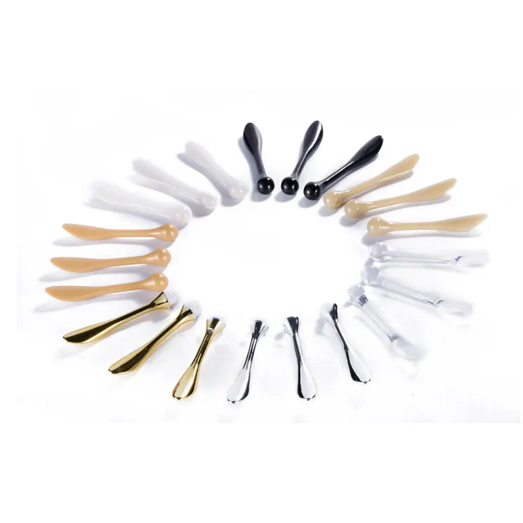 
Custom Facial Spoon Small Make Up Cosmetic Spatula For Face Cream Mini Cosmetics Spatula 