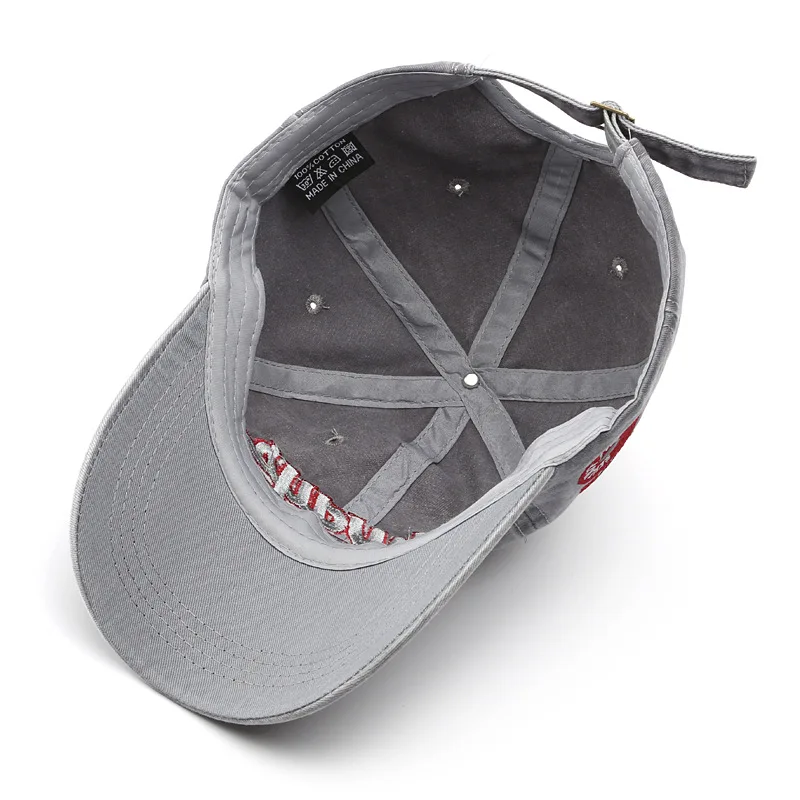 hot selling fashion boutique washed old letters pointed personality street sunshade personalized cap custom baseball cap hat