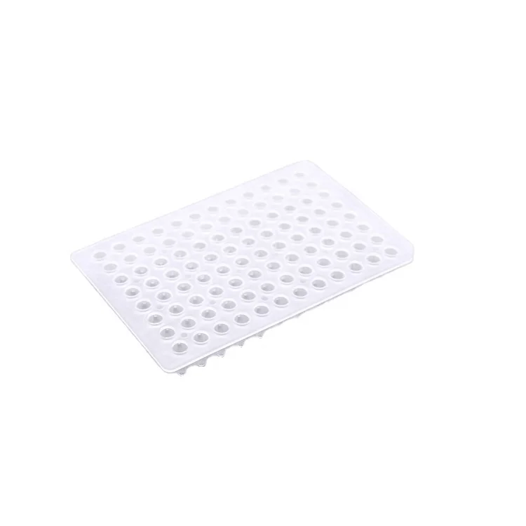 lab equipment 0.1Ml 96-Well Pcr Plate No-Skirt Transparent Medical Grade polypropylene
