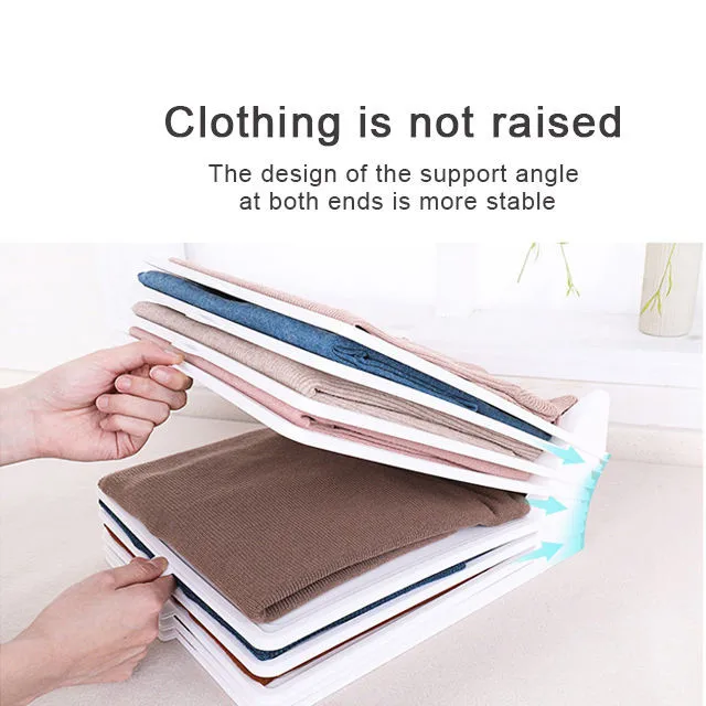 10pcs Wholesale stackable T-shirt folding board plastic dressbook clothing organizer