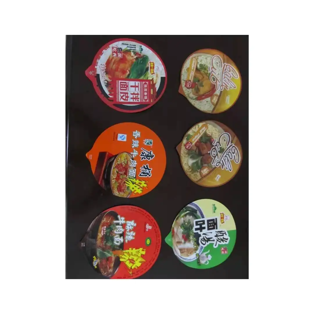 The Cover of Instant Noodle Bowl Is Covered with PE Packaging Material